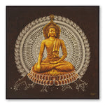 Load image into Gallery viewer, Furn & Deco Golden Embossed Wall Painting For Home Decoration