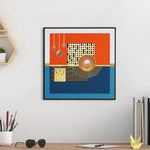 Load image into Gallery viewer, Furn & Deco Golden Embossed Wall Painting For Home Decoration