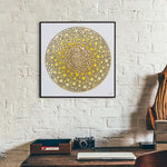 Load image into Gallery viewer, Furn & Deco Golden Embossed Wall Painting For Home Decoration