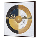 Load image into Gallery viewer, Furn & Deco Golden Embossed Wall Painting For Home Decoration