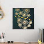 Load image into Gallery viewer, Furn & Deco Golden Embossed Wall Painting For Home Decoration