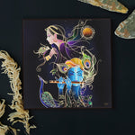 Load image into Gallery viewer, Furn & Deco Golden Embossed Wall Painting For Home Decoration