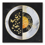 Load image into Gallery viewer, Furn & Deco Golden Embossed Wall Painting For Home Decoration