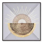 Load image into Gallery viewer, Furn & Deco Golden Embossed Wall Painting For Home Decoration