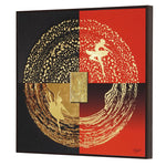 Load image into Gallery viewer, Furn & Deco Golden Embossed Wall Painting For Home Decoration