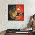 Load image into Gallery viewer, Furn & Deco Golden Embossed Wall Painting For Home Decoration