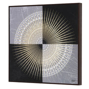 Furn & Deco Golden Embossed Wall Painting For Home Decoration