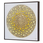 Furn & Deco Golden Embossed Wall Painting For Home Decoration