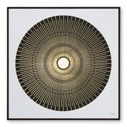 Furn & Deco Golden Embossed Wall Painting For Home Decoration