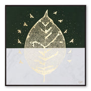 Furn & Deco Golden Embossed Wall Painting For Home Decoration