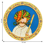 Load image into Gallery viewer, Rajasthani Pichwai Hand-Painted Pichhwai Plate For Home Décor
